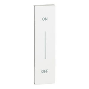 LivingNow 1-modulige Tastenabdeckung My Home mit Aufdruck "ON-OFF"; Farbe White Bticino KW01MHAG