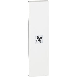 LivingNow 1-modulige Tastenabdeckung mit Symbol "Ventilator" in der Farbe White Bticino KW01RN