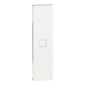 LivingNow 1-mod. Tastenabdeckung mit großem Beleuchtungsfenster; Farbe White Bticino KW01X