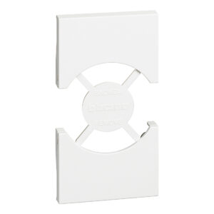 LivingNow 2-modulige Abd. für Steckdose Schuko/Italienische Norm; Farbe White Bticino KW03