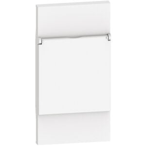 LivingNow Abdeckung mit Klappdeckel für Schutzkontakt-Steckdose; Farbe White Bticino KW04P