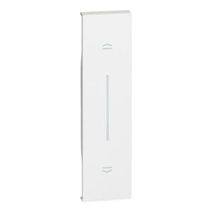 LivingNow 1-modulige Tastenabdeckung mit Symbol Auf-Ab in der Farbe White Bticino KW05