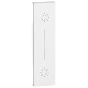 LivingNow 1-modulige Tastenabdeckung für Doppeltaster in der Farbe White Bticino KW05L