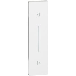 LivingNow 1-mod. Tastenabdeckung Auf-Ab für vert. Installation; Farbe White Bticino KW05V