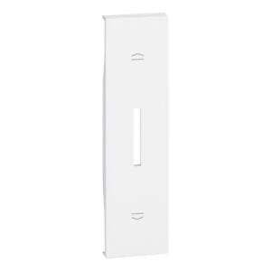 LivingNow 1-modulige Tastenabdeckung für Rollladenschalter in der Farbe White Bticino KW06