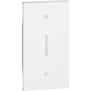 LivingNow 2-mod. Taste Rollladenschalter für vert. Installation; Farbe White Bticino KW06M2V