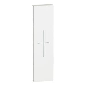 LivingNow 1-modulige Tastenabdeckung My Home mit Symbol "Stop"; Farbe White Bticino KW06MH