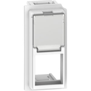 LivingNow 1-moduliger Keystone-Adapter für RJ-Einsätze in der Farbe White Bticino KW07K