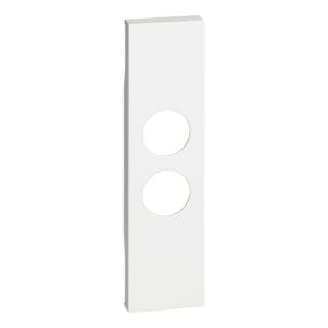 LivingNow 1-modulige Abdeckung für Einsätze TV-SAT und Lichtsignal; Farbe White Bticino KW09