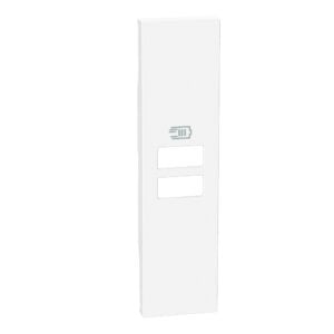 LivingNow Abdeckung 1-modulig für USB-Ladesteckdose; 2 USB-Buchsen; Farbe White Bticino KW13C