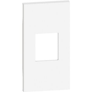 LivingNow Abdeckung 2-modulig für Glasfaser-Steckdose in der Farbe White Bticino KW13M2
