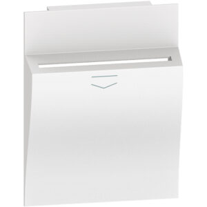LivingNow 2-modulige Abdeckung für Hotel-Card-Schalter in der Farbe White Bticino KW22M2