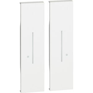LivingNow Tastenabdeckung für 2-fach-Wandsender with Netatmo in der Farbe White Bticino KW36M2