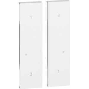 LivingNow Tastenabdeckung für Szenen-Wandsender with Netatmo in der Farbe White Bticino KW37M2