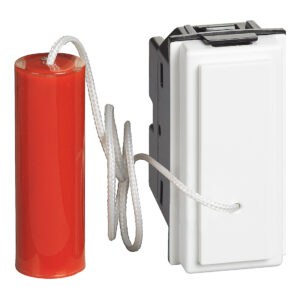 LivingNow 1-moduliger Zugtaster mit Schließer- und Öffnerkontakt; Farbe White Bticino KW4033
