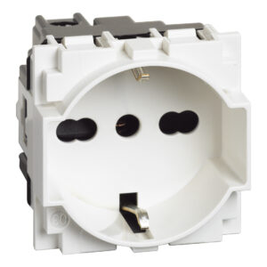 LivingNow Kombinationssteckdose Schuko/Italien mit Schraubklemmen; Farbe White Bticino KW4140A16