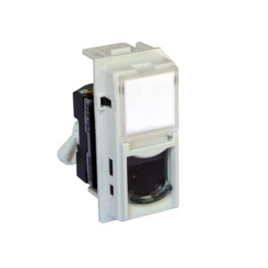 LivingNow 1-modulige Datendose Kategorie 6A ungeschirmt in der Farbe White Bticino KW4279C5E