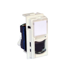 LivingNow 1-modulige Datendose Kategorie 5e ungeschirmt in der Farbe White Bticino KW4279C6