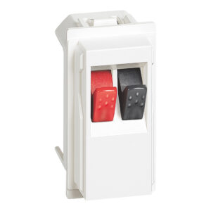 LivingNow 1-modulige Lautsprecherklemme in der Farbausführung White Bticino KW4294