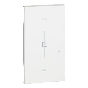 LivingNow 2-modulige Taste für Rollladen-Wandsender with Netatmo; Farbe White Bticino KW43M2