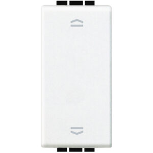 LivingLight Jalousieschalter 1-modulig inkl. Wippe in der Farbe WEISS Bticino N4027N