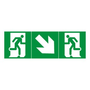 Piktogramm Pfeil Schräg Ausgang 109X327 Legrand 061201