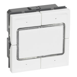 Mosaic 4-fach elektronischer Taster, 2 modulig, 0-24V Farbe: Ultraweiß Legrand 077045L