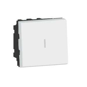 MSC Wechselschalter 20A 2pol, Schraubklemmen, 2mod, beleuchtbar Farbe: Ultraweiß Legrand 077063L