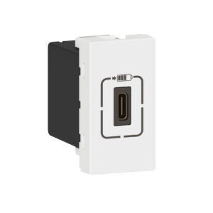 Mosaic USB Typ-C Ladesteckdose 1-modulig, Ladestrom 1,5 A Farbe: Ultraweiß Legrand 077589