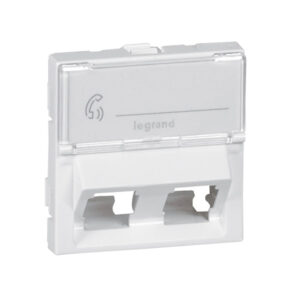 Mosaic KEYSTONE Adapter 45° 2-fach, 2-modulig, Farbe: Schwarz Legrand 078613