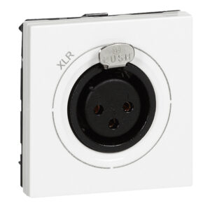 XLR 3-polige Anschlusseinheit (SK), Schraubklemmenanschluss 1 mm² . Farbe: weiß Legrand 078755
