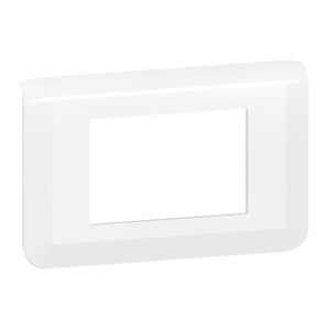 Mosaic Rahmen 3-modulig, horizontal Farbe: Ultraweiß Legrand 078803L