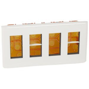 Mosaic Unterputz-Multibox 4x4-modulig, horizontal Farbe: Ultraweiß Legrand 078874L