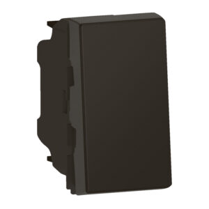 MSC Wechselschalter 10A, Steckklemmen, 1-modulig, beleuchtbar Farbe: Schwarz Legrand 079101L
