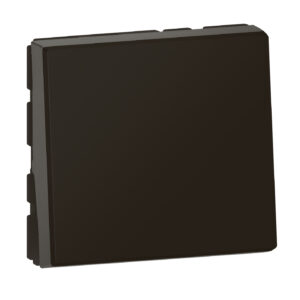 Mosaic Taster 1x Schließerkontakt 6A 2-mod beleuchtbar mit LED Farbe: Schwarz Legrand 079140L
