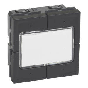 Mosaic 4-fach elektronischer Taster, 2 modulig, 0-24V Farbe: Schwarz Legrand 079146L