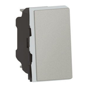 MSC Wechselschalter 10A, Steckklemmen, 1-modulig, beleuchtbar Farbe: Aluminium Legrand 079201L