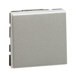 MSC Wechselschalter 10A, Steckklemmen, 2-modulig, beleuchtbar Farbe: Aluminium Legrand 079211L