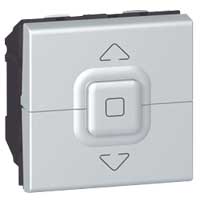 Mosaic Jalousie-Schalter 2-modulig  Farbe: Aluminium Legrand 079226