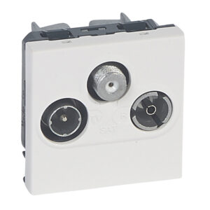 Mosaic TV/R/SAT-Dose 2-modulig Farbe: Aluminium Legrand 079296