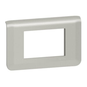 Mosaic Rahmen 3-modulig, horizontal Farbe: Aluminium Legrand 079303L