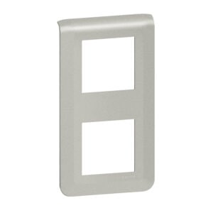 Mosaic Rahmen 2x2-modulig, vertikal Farbe: Aluminium Legrand 079322L