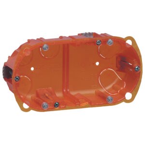 Einbaudose Bohrmaße 2x68mm 72mm Bohrabstand für UP- und Hohlwandmontage Legrand 080102