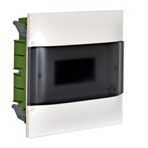 Practibox S Unterputzverteiler, mit Rauchglas-Kunstofftür, weiss, 1x 12 Module Legrand 135151