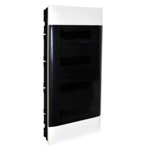Practibox S Unterputzverteiler, mit Rauchglas-Kunstofftür, weiss, 4x 12 Module Legrand 135154