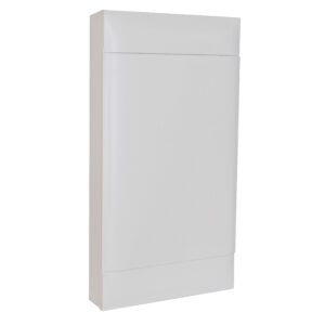 Practibox S Aufputzverteiler, mit Kunstofftür, weiss, 4x 12 Module Legrand 135204