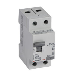 RX3 Fehlerstromschutzschalter 25A, 2-polig, 30mA, Typ A, 230VAC, 2TE Legrand 402036