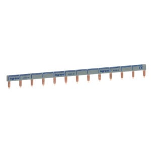 Stiftkammschiene, 1-polig, 13 TE, 16 mm²,Schwarz/Blau, für 1-polige LS-Schalter Legrand 404926