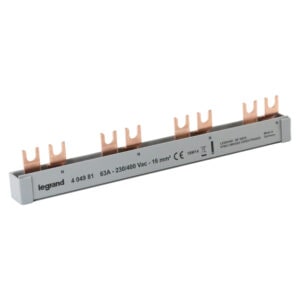 Gabelkammschiene, 2-polig, 12 TE, 16 mm², 1P+N, für 4 AFDD  FI/LS Legrand 404981