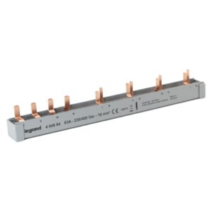 Stiftkammschienen-Kombi.,4-polig, 12TE, 16mm², 3P+N,für 1 FI 4p und 4AFDD mit LS Legrand 404984